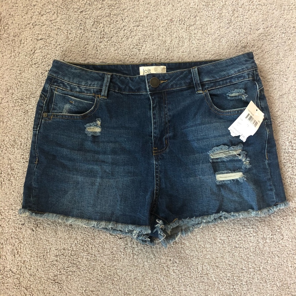 NWT Jolt Distressed Denim Shorts